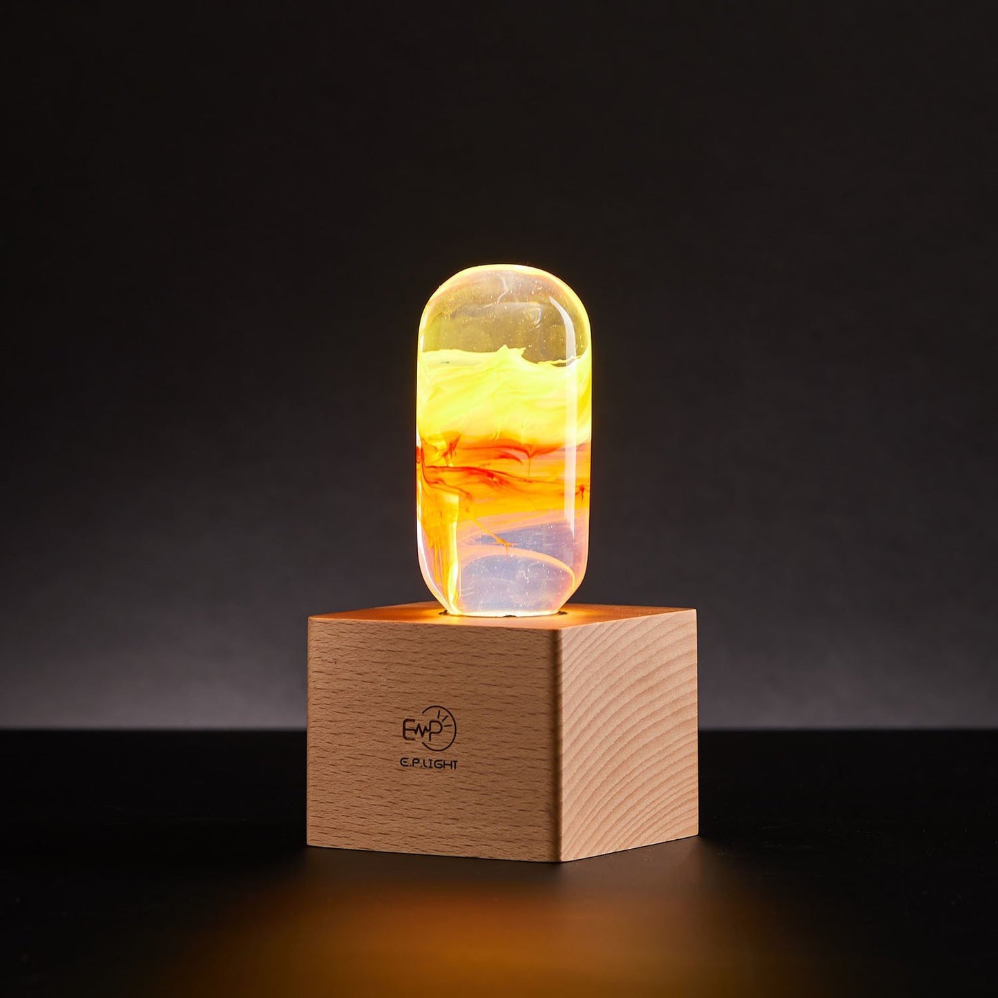 Handcrafted LED Resin Art Bulbs 3-Pack