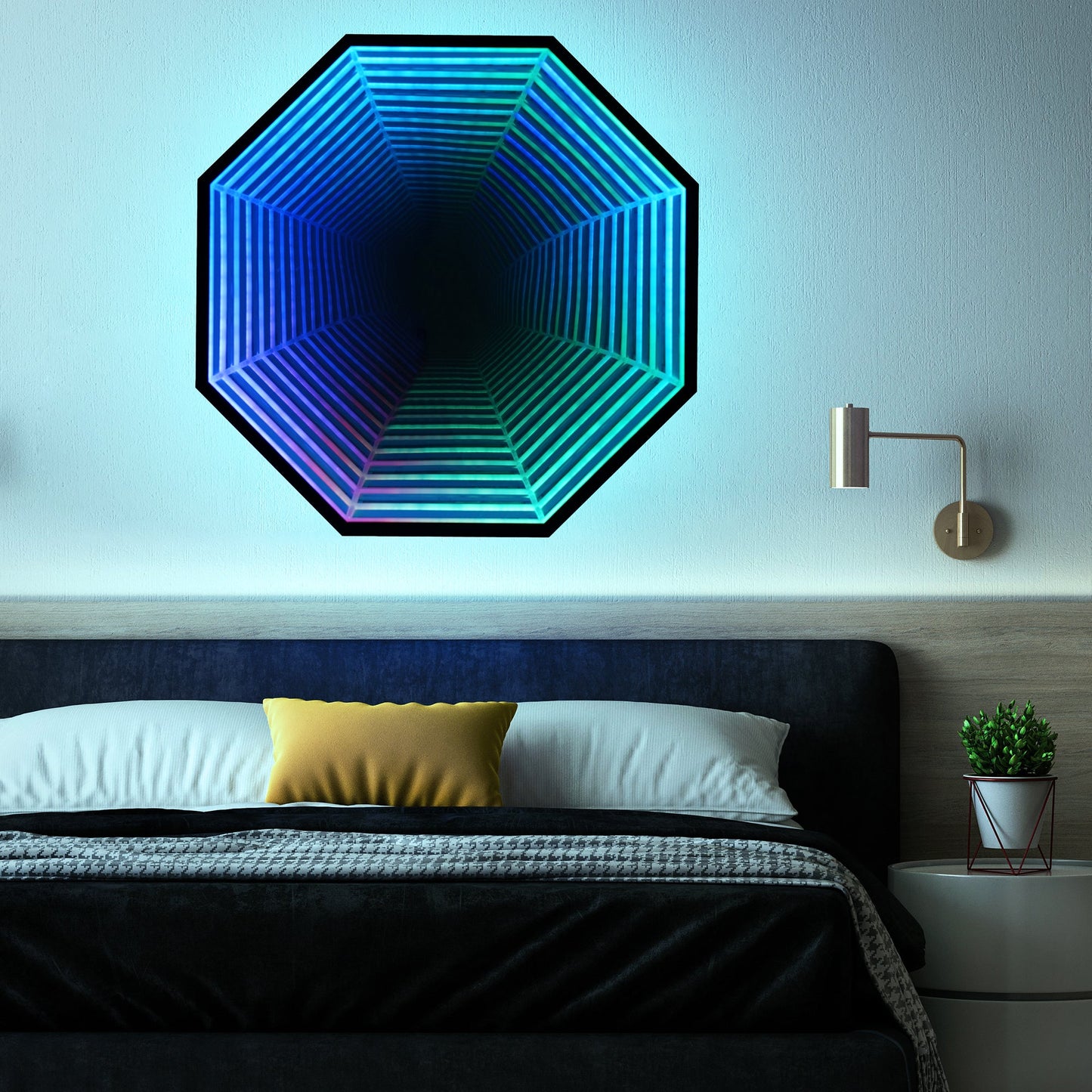 Infinity Mirror LED Wall Light