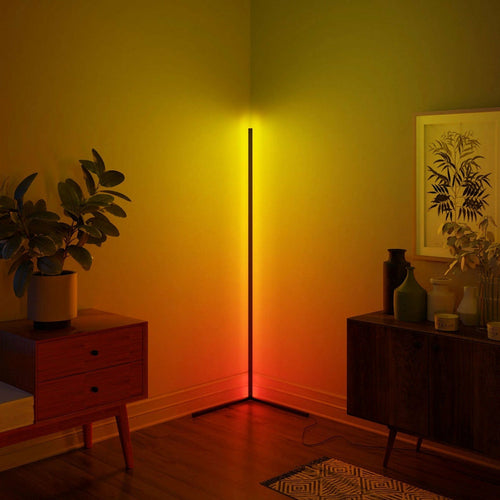 Smart RGB LED Corner Floor Lamps