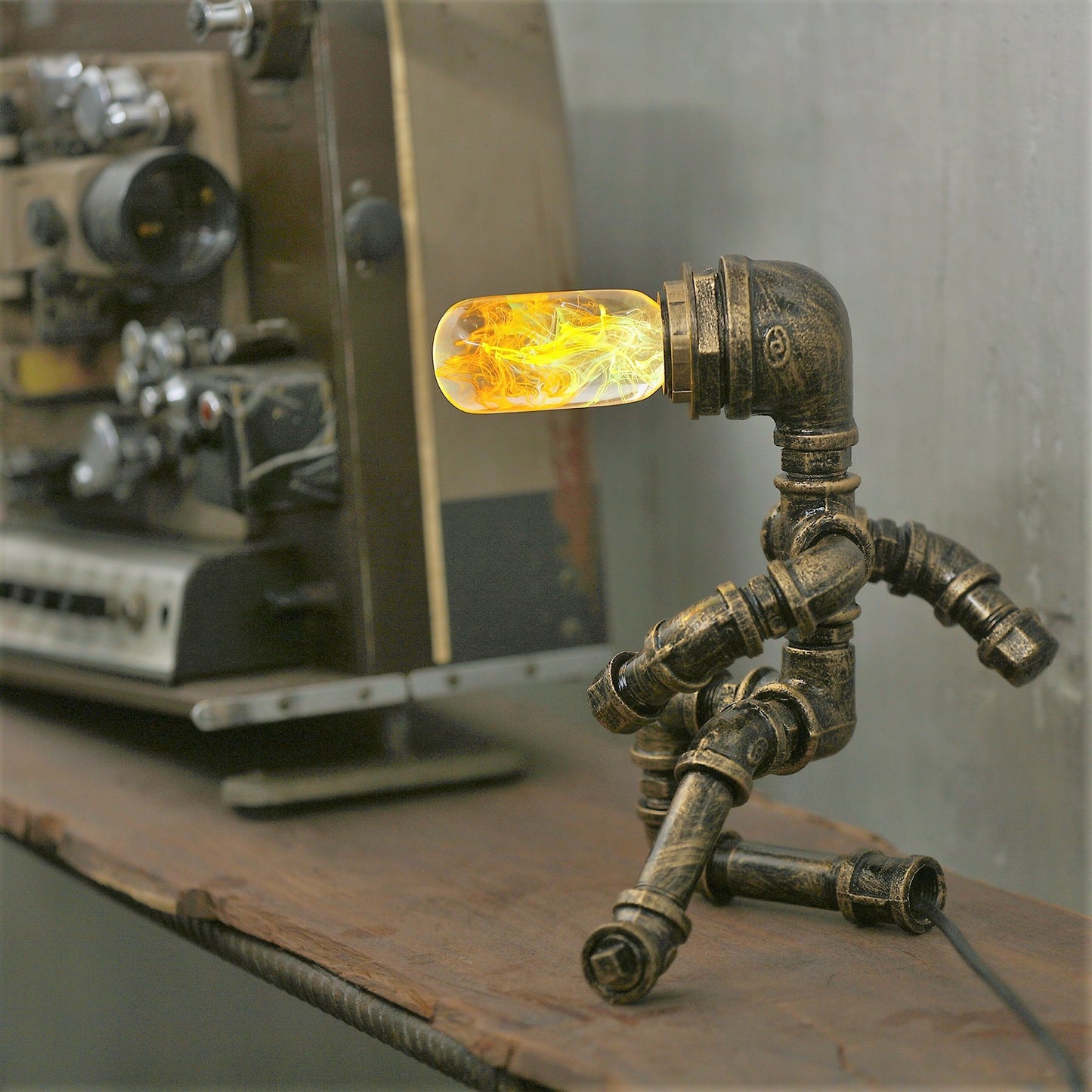 Handcrafted LED Resin Art Bulbs 3-Pack