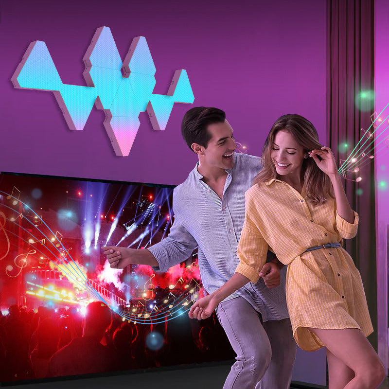 10-Pack Smart RGB LED Triangle Wall Panels