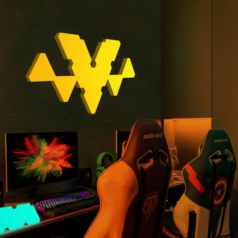 10-Pack Smart RGB LED Triangle Wall Panels