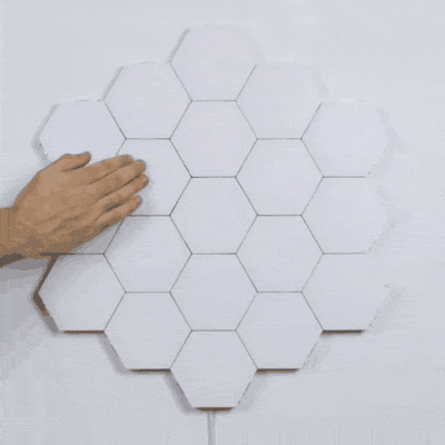 Touch-Sensitive RGB Hexagon LED Wall Lights