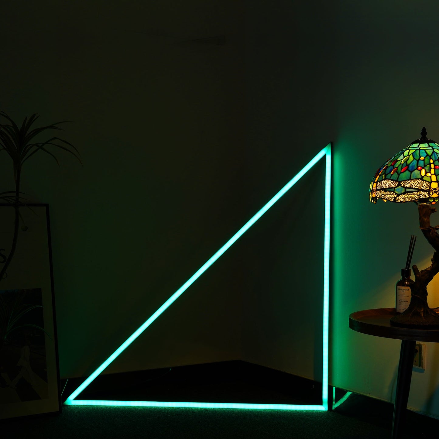 Smart RGB LED Music Sync Triangle Floor Lamp