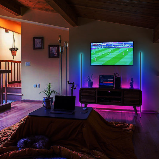 Smart RGB LED Corner Floor Lamps