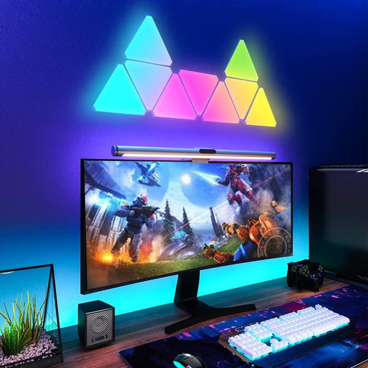 10-Pack Smart RGB LED Triangle Wall Panels