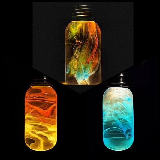 Handcrafted LED Resin Art Bulbs 3-Pack